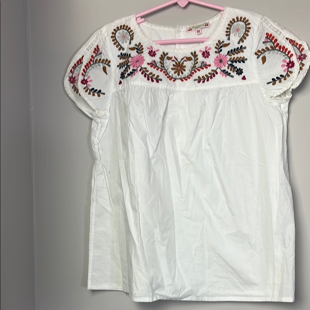 Bonpoint cotton embroidered blouse